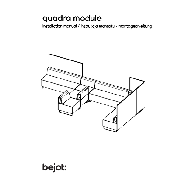 quadra module sofa -  instrukcja montażu PL EN
